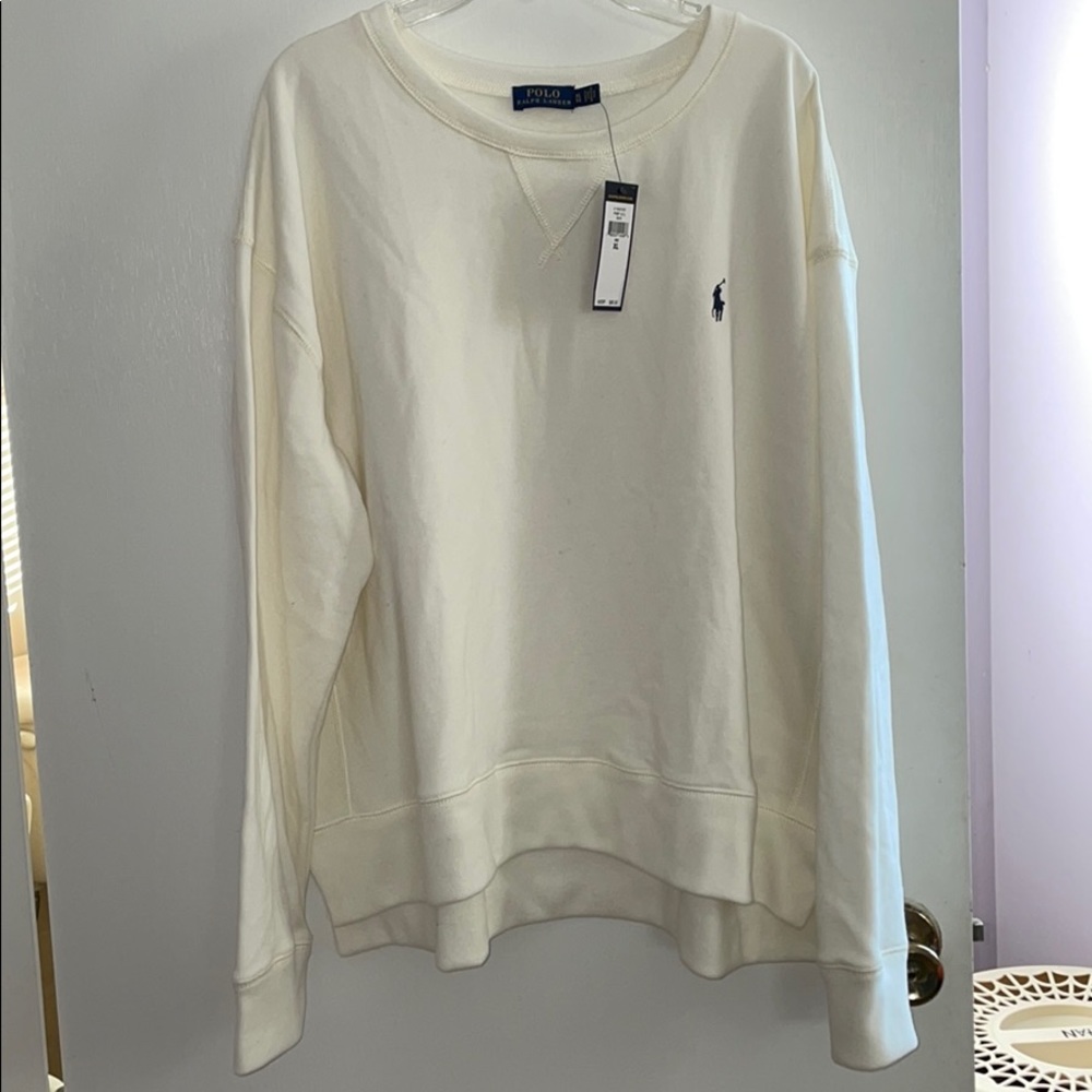 NWT White Polo Ralph Lauren Crewneck